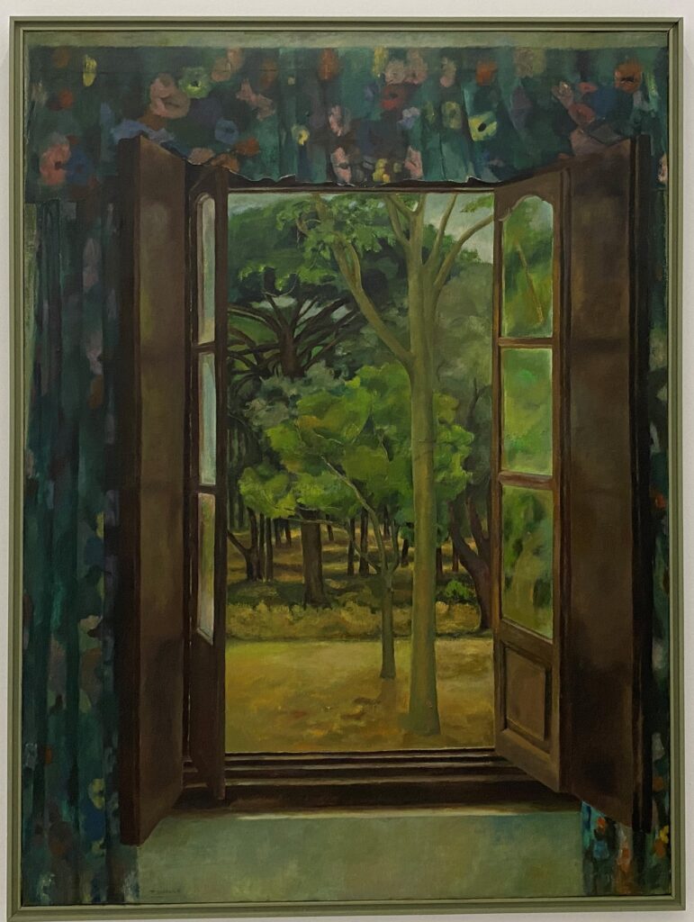 Obra de la serie de ventanas, de la exposición 'Fragmentos de mundos'. Teresa Duclós